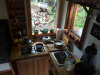 tiny home kitchen view of manor manor yard